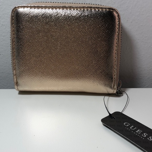 GUESS FACTORY one zip wallet- Rose Gold - Picture 3 of 7